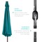 Best Choice Products 10ft Solar LED Lighted Patio Umbrella w/ Tilt Adjustment, UV-Resistant Fabric